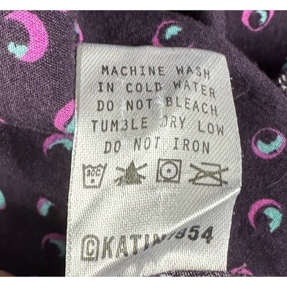 Katin Shirt Mens Large Purple Geometric Surf Beach Ocean Preppy Button SS Pocket - Picture 12 of 12